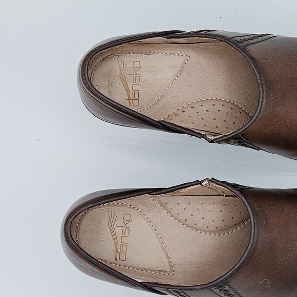 Dansko Sienna antique brown a 2" heel size 37 US 6.5/7 - Picture 11 of 16